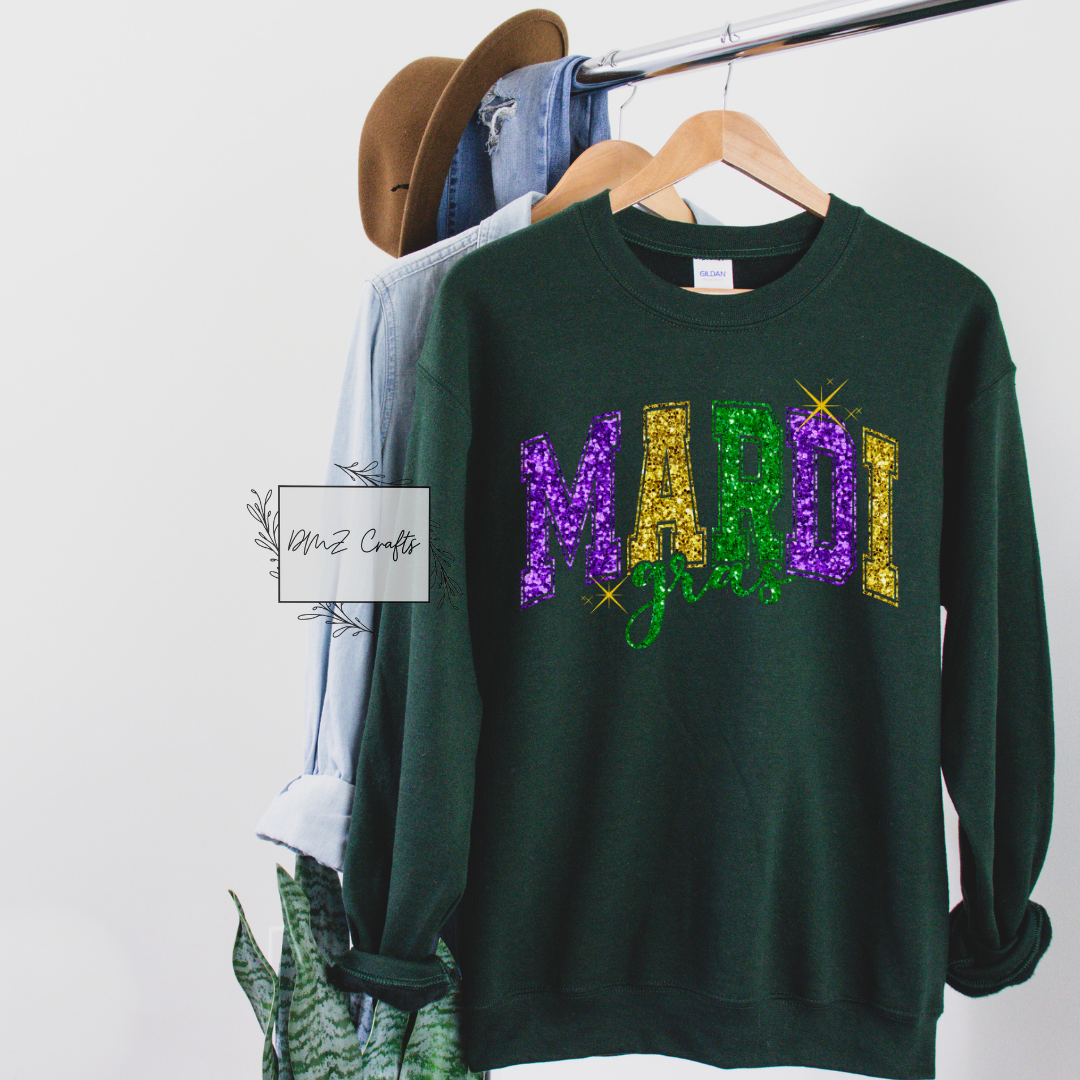 Mardi Gras Sweatshirt – DMZCraftsbyDestiny