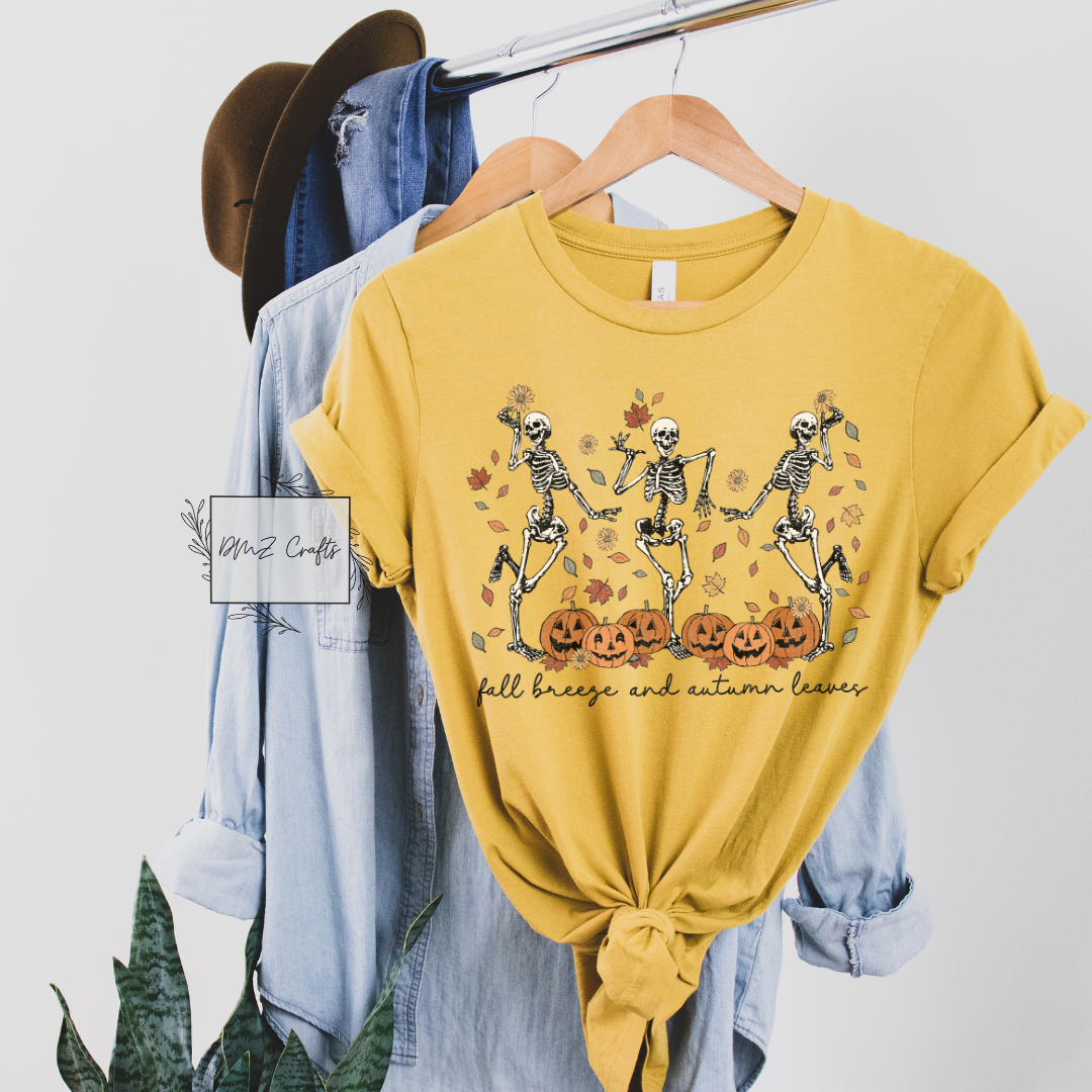 Fall Breeze and Autumn Leaves T-Shirt