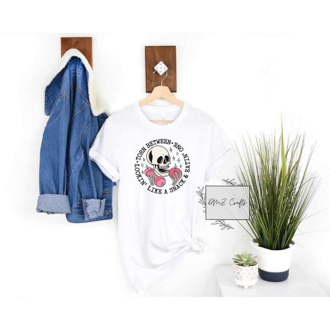 Torn Between Lookin' Like a Snack & Eatin' One T-Shirt