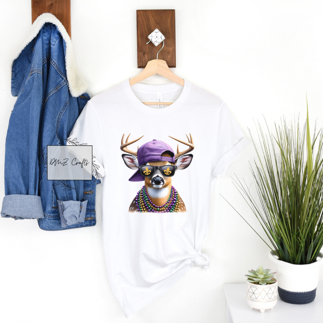 Mardi Gras Deer T-Shirt