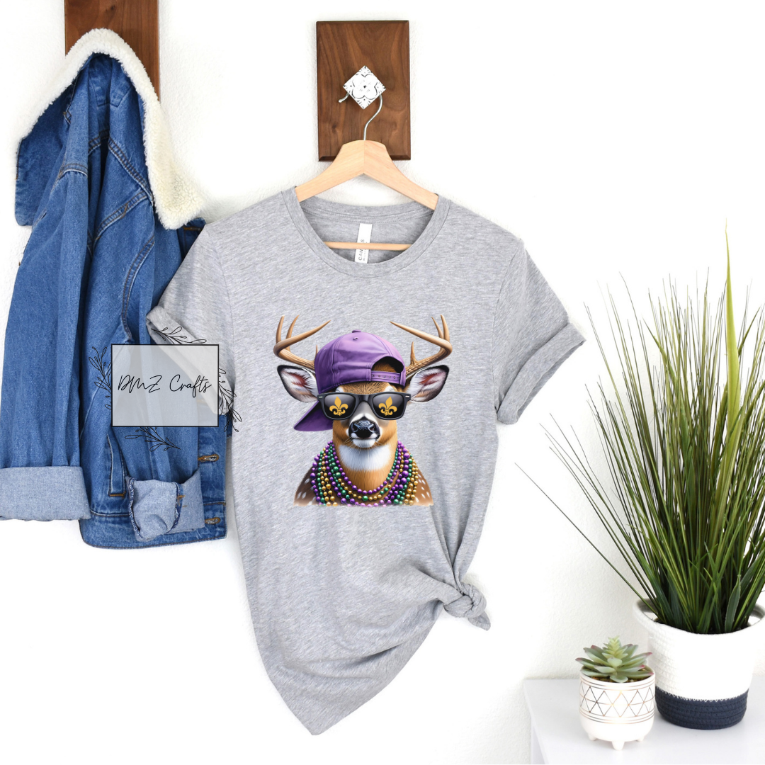 Mardi Gras Deer T-Shirt