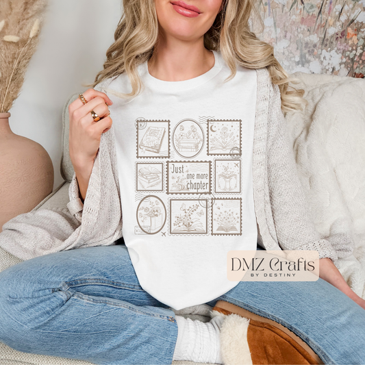 Just One More Chapter Stamps T-Shirt