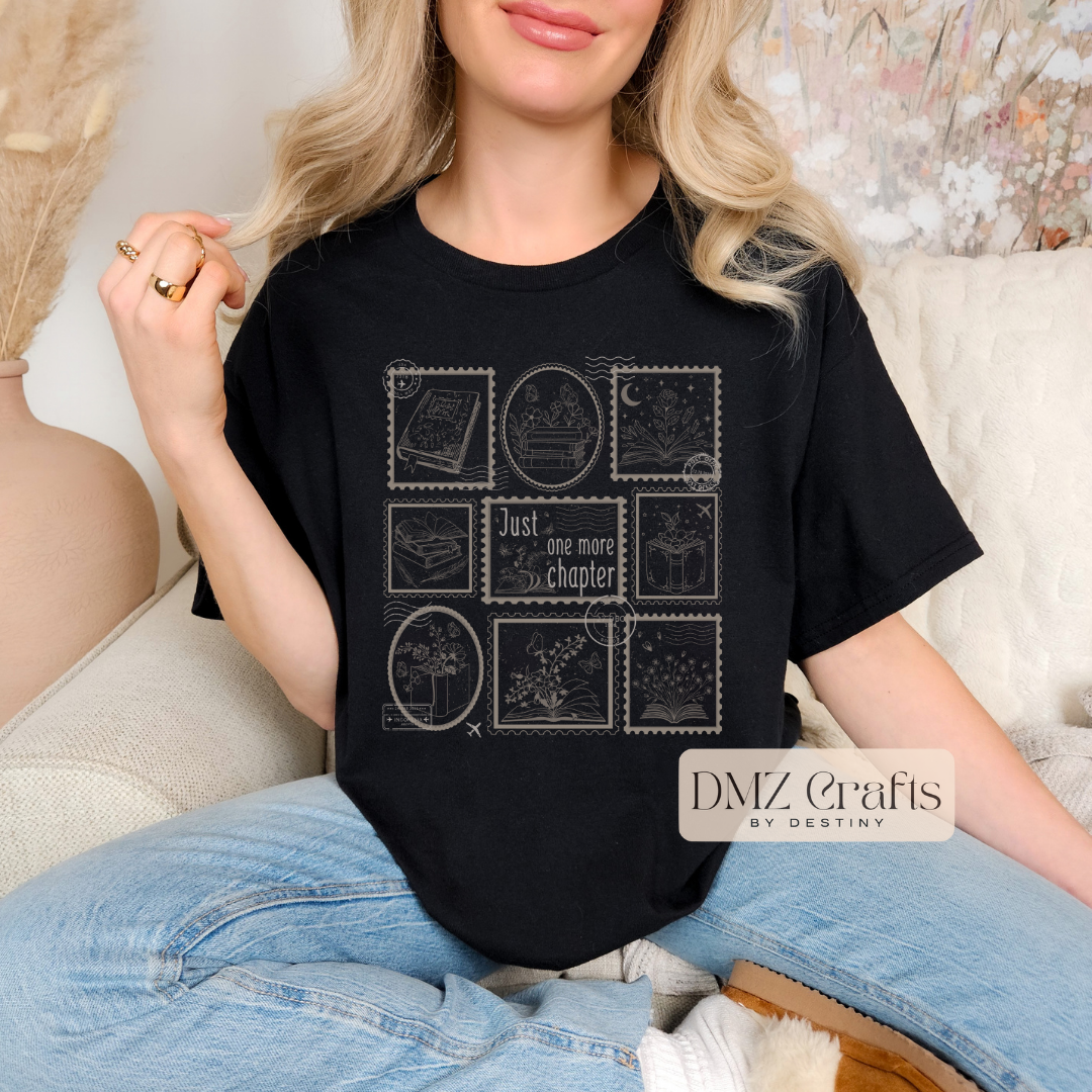 Just One More Chapter Stamps T-Shirt