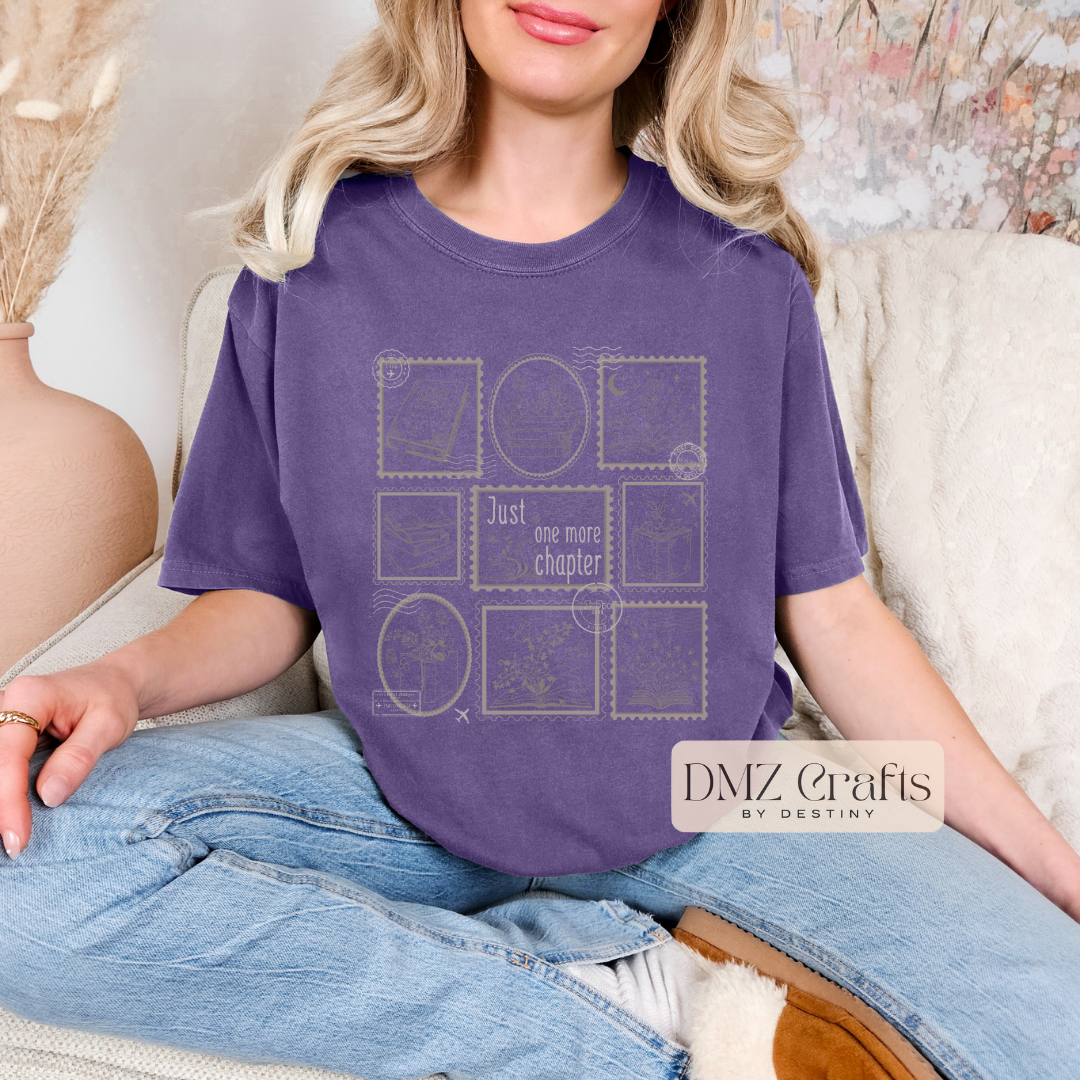 Just One More Chapter Stamps T-Shirt