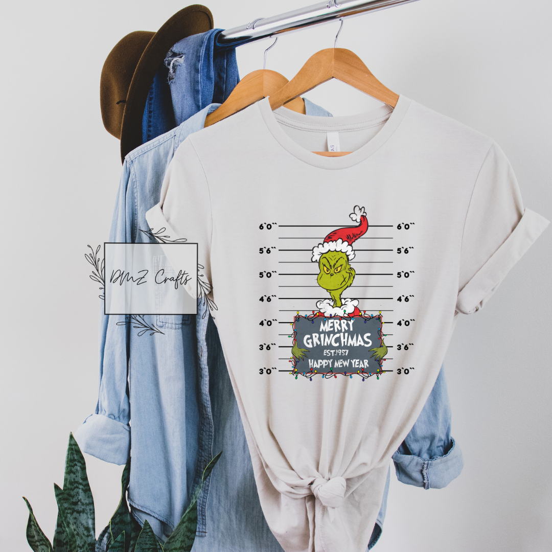 Grinch Mugshot T-Shirt