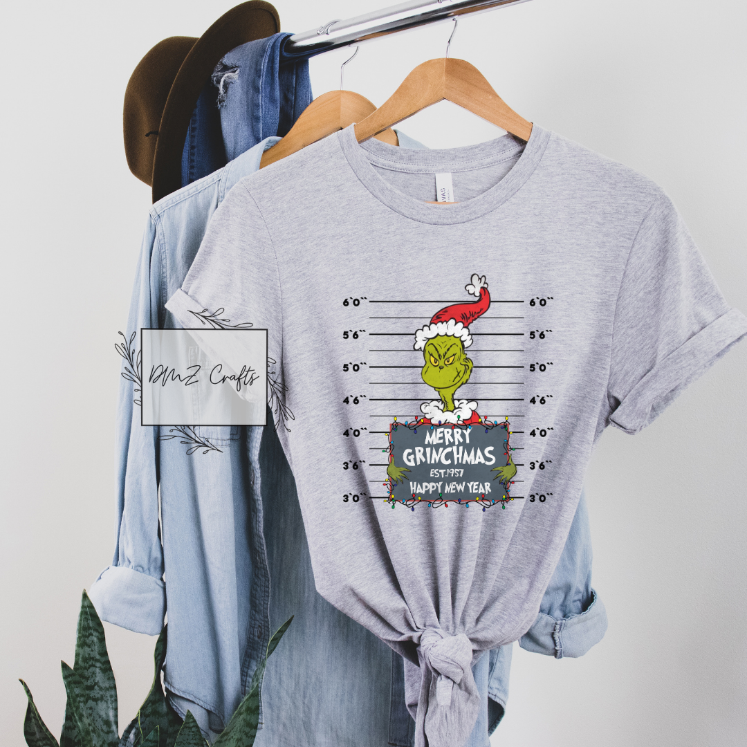 Grinch Mugshot T-Shirt