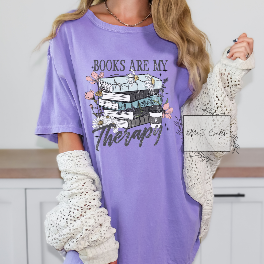 Books are my Therapy T-Shirt