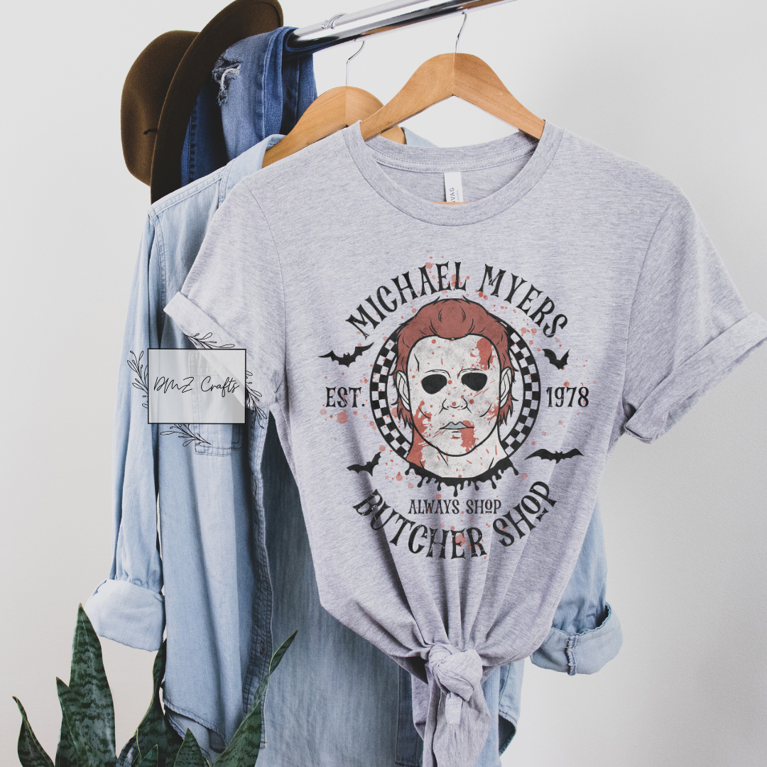 Light Michael Myers Butcher Shop T-Shirt