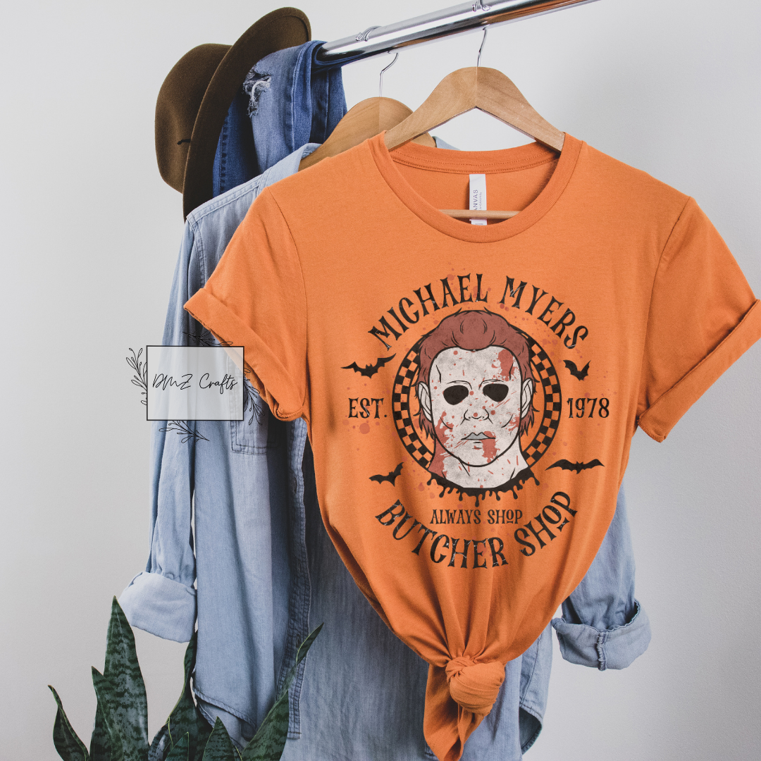 Light Michael Myers Butcher Shop T-Shirt