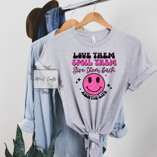 Pink Auntie Life T-Shirt