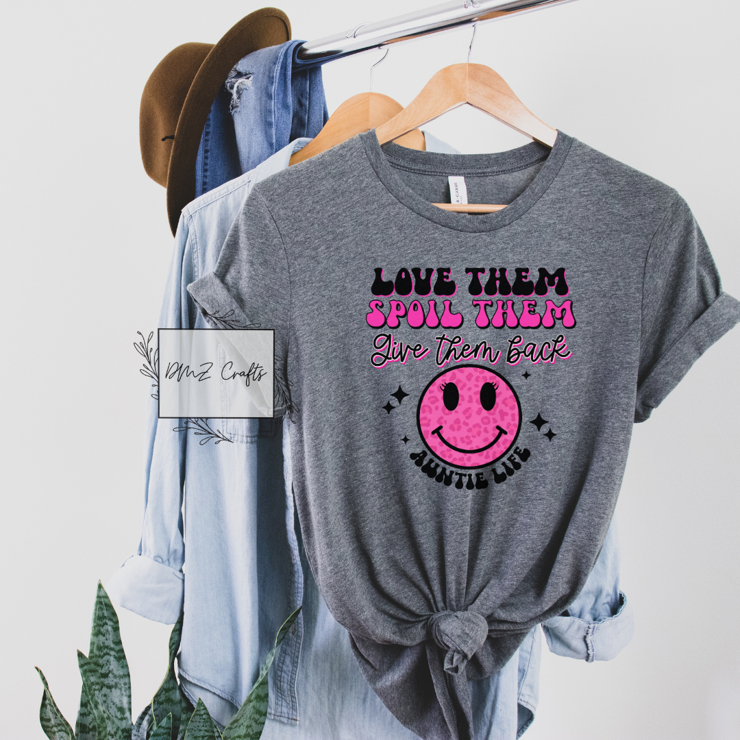Pink Auntie Life T-Shirt