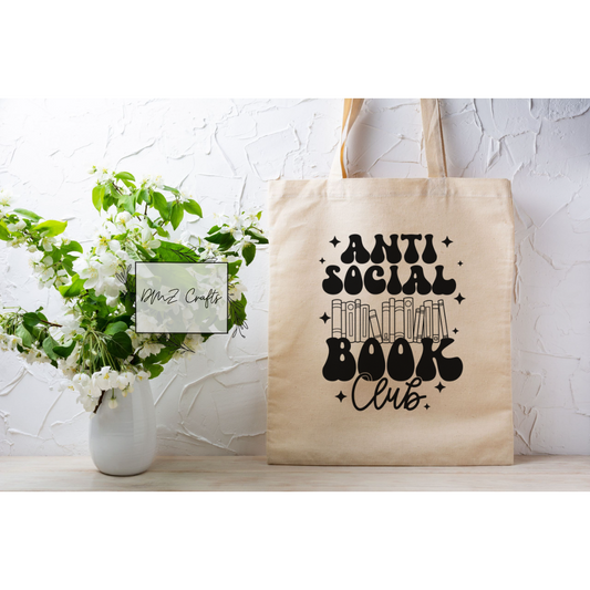 Antisocial Book Club Tote