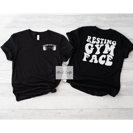 Light Resting Gym Face T-Shirt